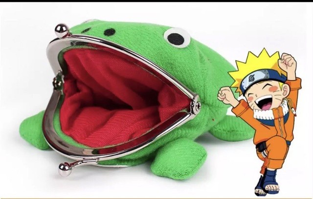 Naruto Gama chan Frog Toad Coin Purse Wallet 12cm US SELLER EBay