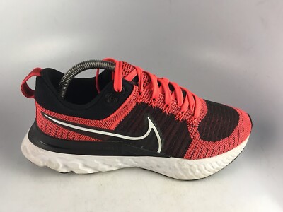 Nike React Infinity Run Flyknit 2 Bright Crimson Black CT2357-600 Men's Sz 8 US