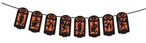 Vintage Halloween Streamer Hanging Banner Spooky Decorations, 7