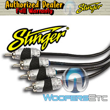 SHI4220 STINGER HPM 2 20 FT FEET 4-CHANNEL RCA WIRE INTERCONNECT CABLE SHI-4220