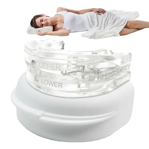 Anti Snore Mouthpiece Sleep Aids Mouth Guards Stop Snoring Adjustable Bruxisms - Picture 2 of 12