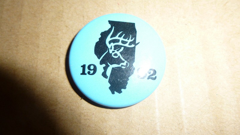 1992 Illinois Deer Harvest Pin  -  Shotgun Only
