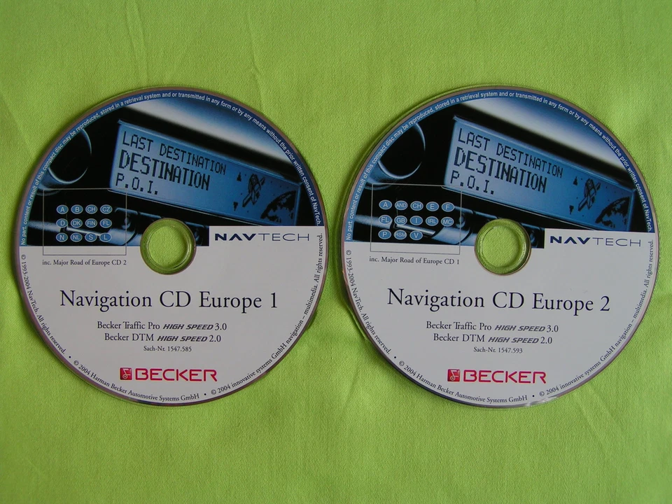 CD NAVIGATION BECKER TRAFFIC PRO 3.0 DTM 2.0 HIGHSPEED MERCEDES PORSCHE BMW AUDI - Bild 3 von 3