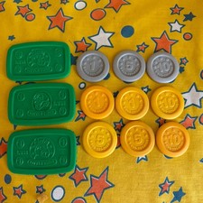 Vintage Little Tikes Yellow Grey Coins Cash Register Pretend Play Replace Pieces