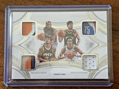 2024 Panini Flawless Quad Patch Kevin Durant Devin Booker Beal Oso /25 Logoman