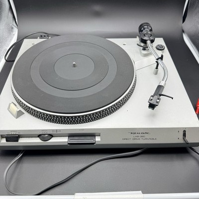 Vintage Realistic LAB-390 Direct Drive Turntable w/ Shure R6 78 Cartridge JAPAN