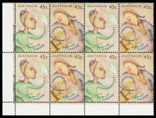 Australia Scott 1451 Corner Block of 8 (1995) Mint NH VF, CV$9.00+ M
