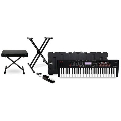 KORG KROSS 2 61Key Synthesizer Workstation Essentials Bundle