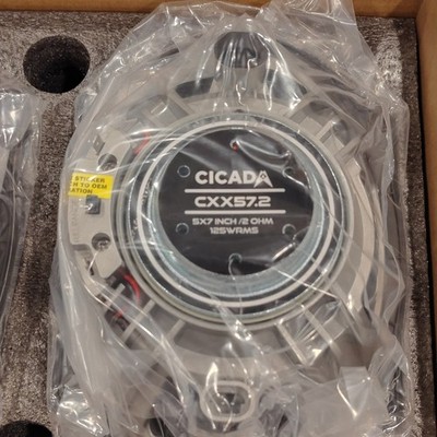 Cicada Audio CXX57.2 5X7in 2-Way Coaxial Motorcycle Audio Speakers