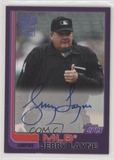 2019 Topps Archives Fan Favorite 1982 Design Purple 122/150 Jerry Layne Auto 0c3