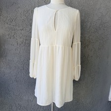 NWT Ali & Jay County Line Ecru Ivory Long Sleeve Dress Small $128 Boho Romantic