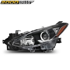 Headlight Left Driver Side Fit For 2014 2015 2016 Mazda 3 Hatchback Or Sedan