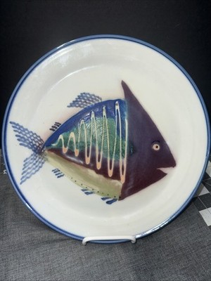Large Porcelain Fish Sea Plate Platter - Michael Remsen Studios
