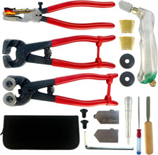 Glasschneider Set f&uuml;r Glas Fliesen Mosaik 10-teiliges Schneidwerkzeug f&uuml;r Heimwe