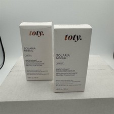 Toty Solaria Mineral Antioxidant SPF 50 Sunscreen Serum 1.69 fl oz 2 boxes WW