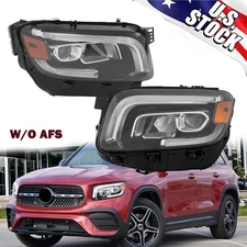 For 20-23 Mercedes Benz GLB W247 GLB200 MultiBeam LED Headlights R+L Sides Pair
