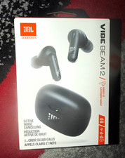 JBL Vibe Beam 2 True Wireless Earbuds ANC Bluetooth Multi-Point Touch Black