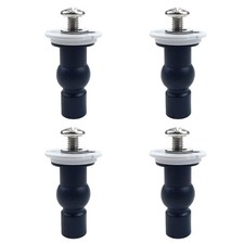 4 Pack M6 Toilet Seat Hinges Screws Universal Toilet Seat Fixings Part