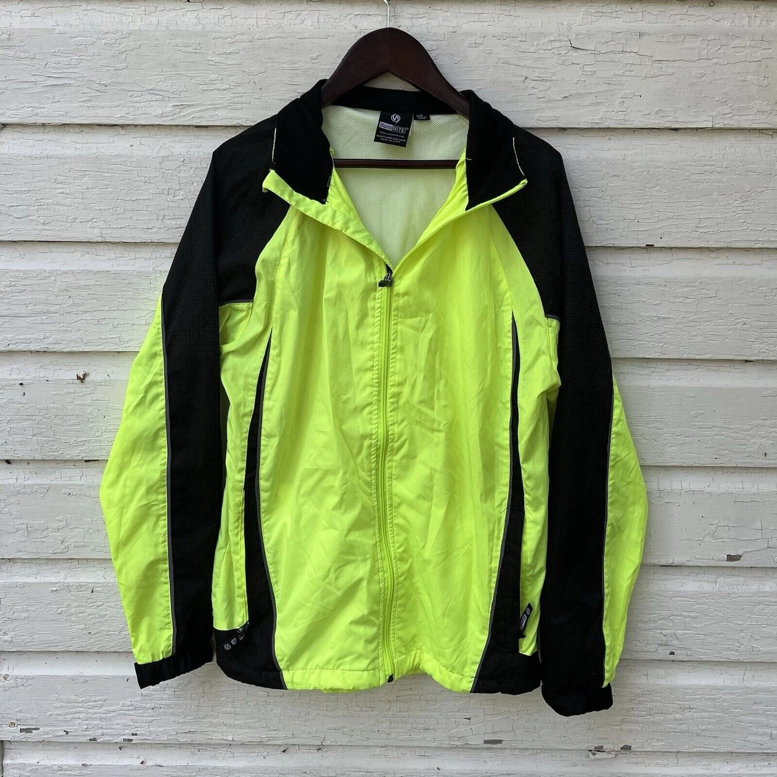ILLUMINITE Providence Reflective Running Safety Windbreaker/Rain Jacket- Size S