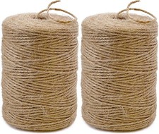 2 Pack 800ft Jute Twine String Brown