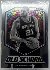 Panini 2019-20 Mosaic Old School #20 Tim Duncan San Antonio Spurs NBA Card