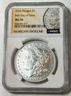 2024 Morgan SILVER Dollar, NGC MS-70, First Day of Issue