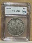 1900 S Morgan Silver Dollar ICG VF-30
