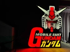 Mobile Suit Gundam / RX-78-2 Head Logo Light Box 3D Printed USB LED Lamp Sign