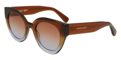 Longchamp Sonnenbrille LO750S Clear gradient brown/azu 49/23/140 Damen