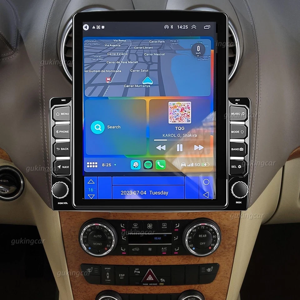 CarPlay Android 13 para Mercedes-Benz ML350 GL450 2007-2011 rádio de carro estéreo 9,7" - Imagem 2 de 4