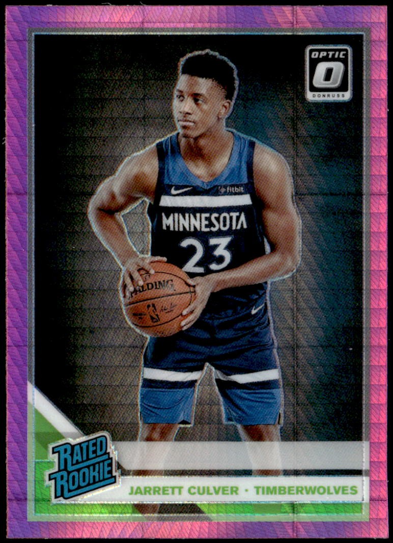 2019-20 Donruss Optic #160 Jarrett Culver Hyper Pink Rated Rookie E1