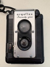 Argus Argoflex Seventy Five 75 mm Camera w/Flash Attachment and Leather Case