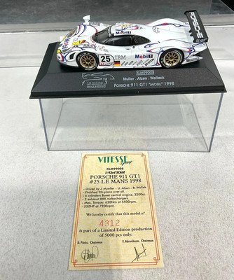 1/43 ONYX XLM99008 PORSCHE 911 GT1 LE MANS 1998 #25 MULLER/ALZEN/WOLLECK