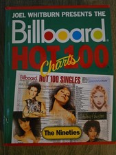 Joel Whitburn BILLBOARD HOT 100 Charts - The Nineties 1990s RARE Hardcover