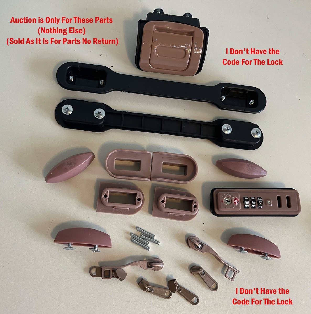 MOEBIUS 1 Case 1 World Luggage Suitcase Parts Travel Handle Zip