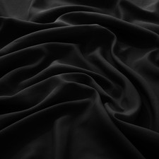 VACVELT Black Chiffon Fabric by The Yard, 60 Inch Wide Chiffon Sheer Fabric B...