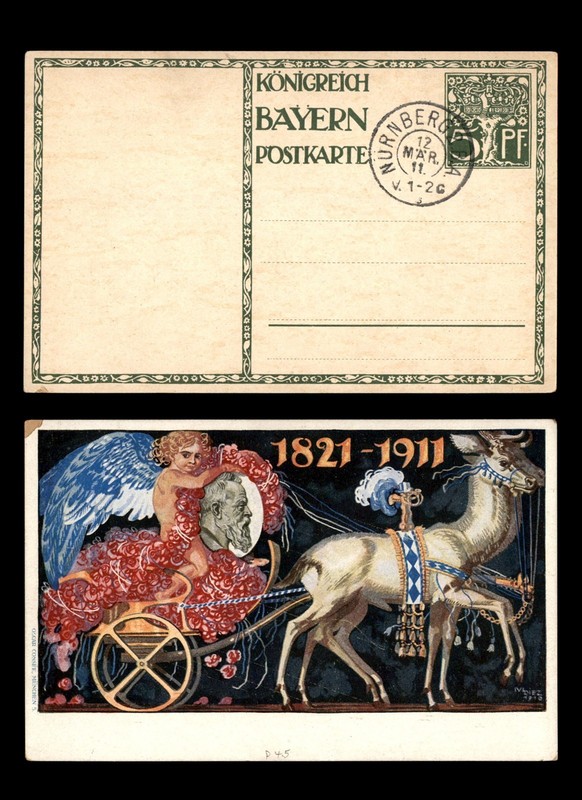 Mayfairstamps Germany 1911 Nurnberg Horses Carriage Angel Postcard cca_17823