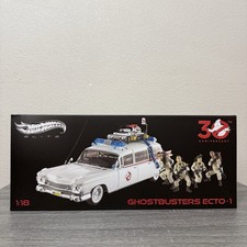 Hot Wheels ELITE GHOSTBUSTERS ECTO-1 1:18 Scale 30th Anniversary