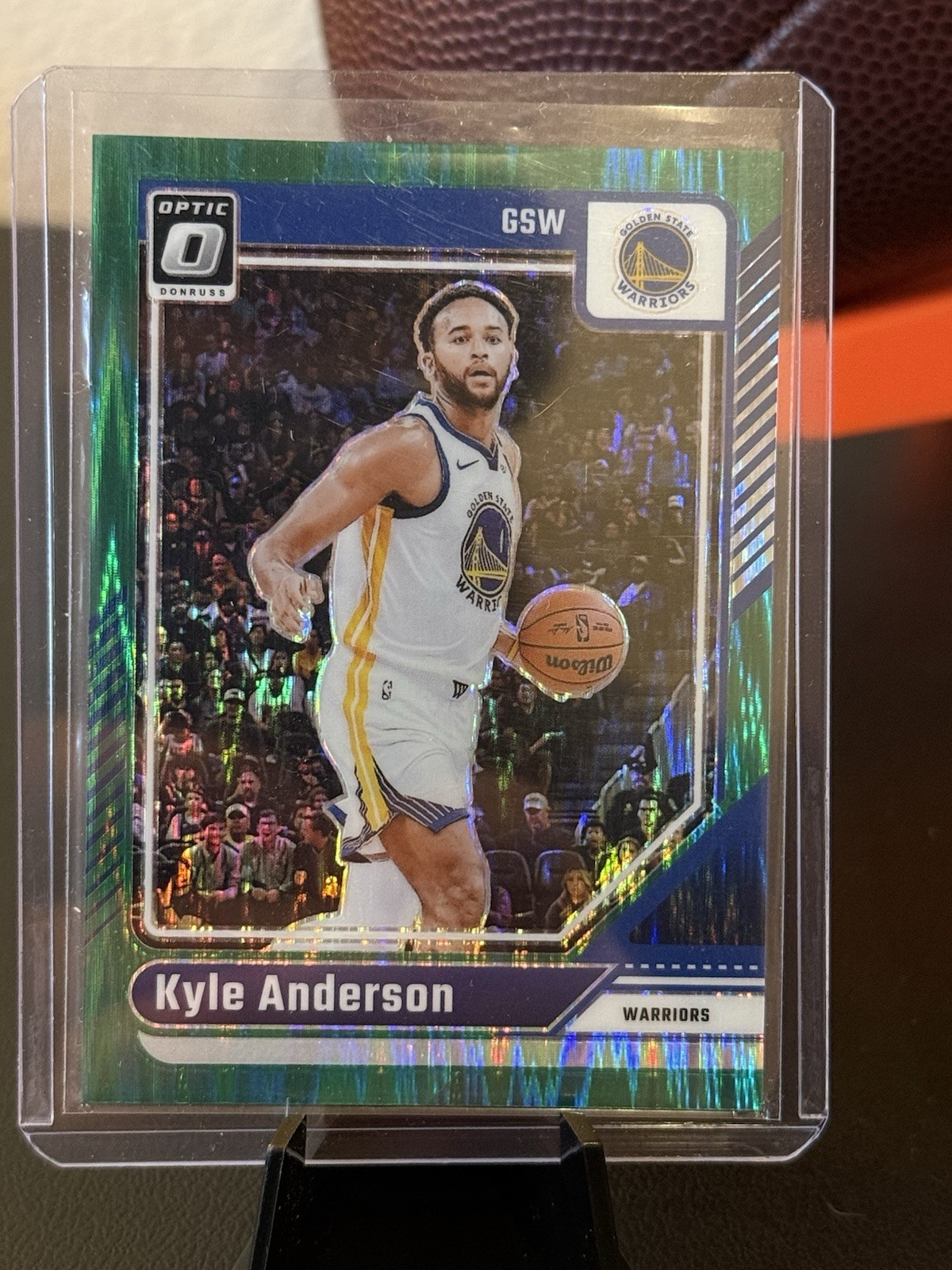 2024-25 Donruss Optic Kyle Anderson Green Shock Prizm /149 #124 Warriors