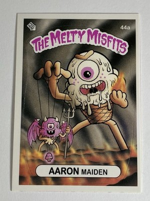 Buff Monster Melty Misfits Series 2 Trading Cards Stickers - Aaron MAIDEN 44a