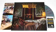 VOLBEAT BAND SIGNED 'GOD OF ANGELS TRUST' ALBUM VINYL RECORD LP JSA COA x4