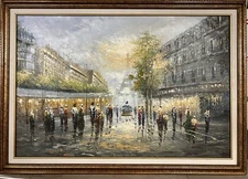 Painting on canvas original Paris France Impressionist