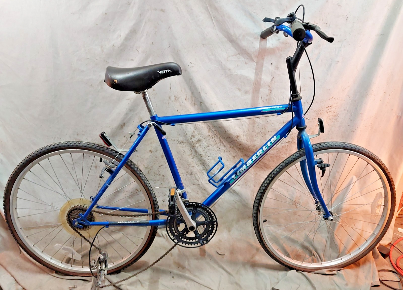 (For parts or not working) 1988 Timberlin Urban Express City Hybrid Bike 19" Chromoly Steel Bent Dropout! (222.64 USD)