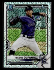 2021 Bowman Chrome #BCP-154 Helcris Olivarez Prospects Mojo Refractor