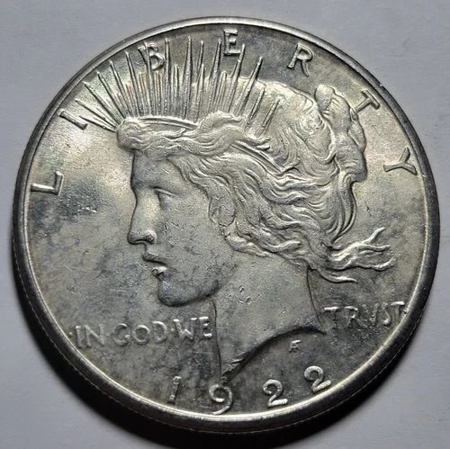 1922-S PEACE Liberty $1 Dollar 90% Silver Coin ~ Original Hi Grade AUnc - BUnc ~