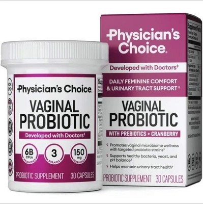 Physician's Choice Vaginal Probiotic for Women - Support Vaginal PH Balance NEW