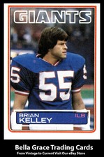 1983 Topps Brian Kelley #129 New York Giants NFL Football