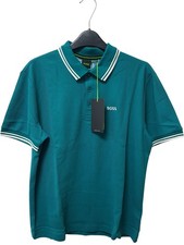 Boss Polo Shirt Paddy Pro Moisture Management Green Size S New with tags