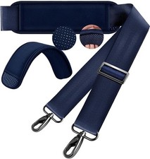 60 Inch Shoulder Strap, Ultra-Thick and Padded with Metal Swivel 60" Dark Blue