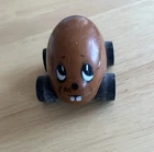 Vintage 1970’s TONKA TOTES Gigglers Buggy Egg Shaped Brown Beaver Figure Car